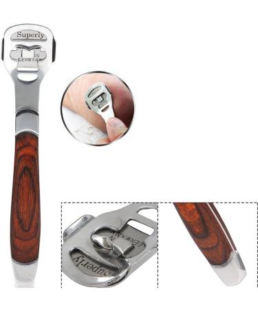 FDIT Stainless Steel Foot Scrapers - 3-in-1 Dead Skin Remover & Foot Care Tools - Buy Online on GoSupps.com