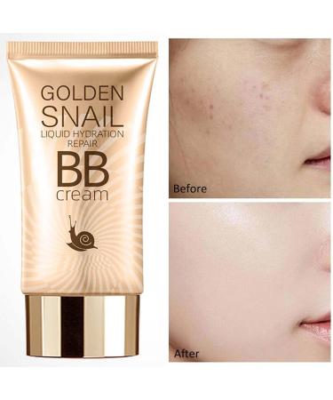 Snail Extracts BB Cream - Foundation for Blemish-free Natural Coverage and Even Skin Tone - Tinted Moisturizer for Women - Suitable for All Skin Types - Buy Online on GoSupps.com