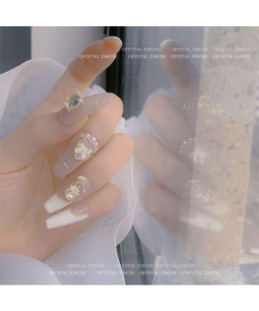 DIY Star Claw Rhinestones Snowflowers 3D Zircon Alloy Nails Crystal Gold Silver(2086) Style2086 - Buy Online on GoSupps.com