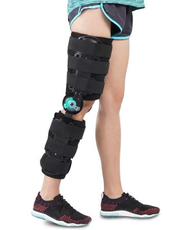 Soles Universal Hinged Knee Brace - Adjustable ROM Orthosis for Post Operative ACL/PCL/MCL/LCL Injury Support - One Size Fits Most - Unisex - Buy Online on GoSupps.com