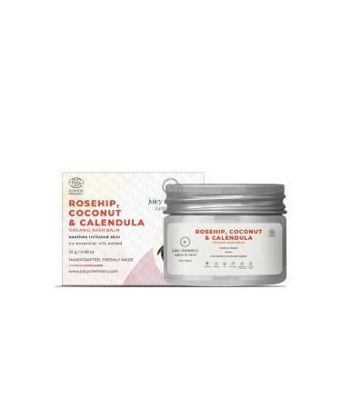 Juicy Chemistry Rosehip Coconut & Calendula Organic Diaper Rash Balm For Soothing Baby Skin Irritation 25 Gm