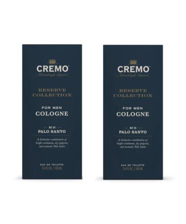 Cremo Cologne for Men Reserve Collection Bold Exotic No. 18 Palo Santo 3.4 fl oz (Pack of 2)