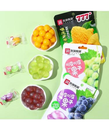 3 flavors Fruit Juice Peel Fudge white peach Peeling Fruit Fudge Mango Grape Soft Candy Mixed Assorted Fruit Flavor Chewing Candy Chinese Casual Sweets Snacks Gift (3 Flavor Mix and Match 3bag) 3 Flavor Mix and Match 3bag - Buy Online on GoSupps.com