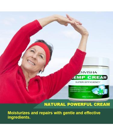 ENVISHA Hemp Cream - Hydrating & Moisturizing Body Cream for Men and Women - 2 oz - Buy Online on GoSupps.com