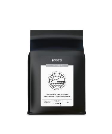 Bosco Coffee - Dark Roast - Whole Beans - 2 kg Br lerie du Quai and Design Bosco - Dark Roast 2 kg (Pack of 1)