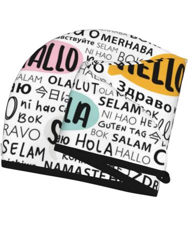 Hello Microfiber Hair Towel - Super Absorbent Coral Velvet Wrap for Long Curly & Thick Hair | Quick Dry Hair Cap for Women - Buy Online on GoSupps.com