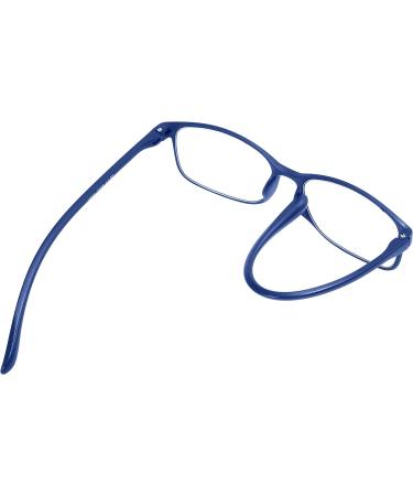 PROFLEX BluOptix Blue Light Blocking Computer Screen Reading Glasses - Lightweight, Flexible, Scratch Resistant - Unisex - Dioptres 0.0-4.0 - Black & Blue - Buy Online on GoSupps.com