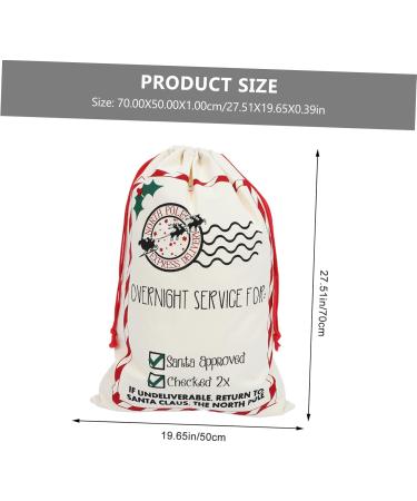 Healvian 3 Pcs Christmas Bag Burlap Bags Burlap Xmas Bags Storage Bags Wrapping Paper Large - Buy Online on GoSupps.com