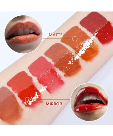 Two-Step Liquid Lipstick & Moisturizing Lip Oil Set | Waterproof Non-Sticky Fruit Flavor | ibcccndc 107 - Buy Online on GoSupps.com
