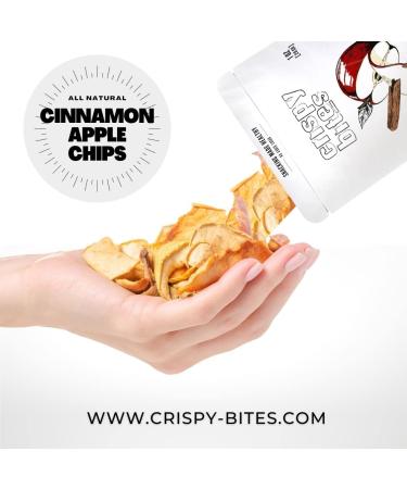 Crispy Bites Dried Apples 1oz 5 Pack (Cinnamon) - Gluten Free, Vegan, Crunchy Healthy Snack - Buy Online on GoSupps.com