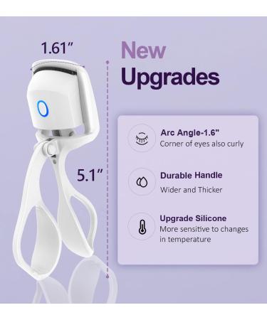 USB Rechargeable Heated Eyelash Curler for Long Lasting Curl - Yellow - Buy Online on GoSupps.com