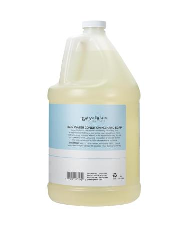 Ginger Lily Farms Vegan Hand Soap Refill | 1 Gallon Rain Water Scent | Cruelty-Free Conditioning Liquid Soap for Fitness & Club Use - Buy Online on GoSupps.com