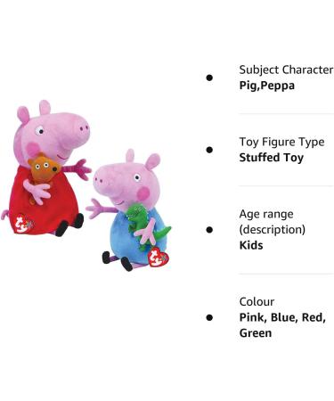 TY Beanie Babies Peppa & George 15cm Combo - Set of 2 - Buy Online on GoSupps.com