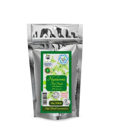 10g (0.36oz) MOISTURE PARADISE TM Hyaluronic Acid Powder (Sodium Hyaluronate) - Low molecular weight -80 000 D - Cosmetic Hydrating Moisturizing Make Hyaluronic Acid Serum