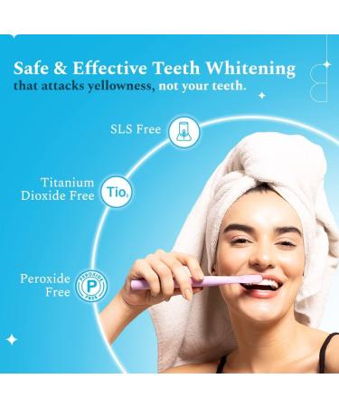Teeth Whitening Toothpaste - 150g SLS Free Vegan-Friendly Gel for Kids & Adults No Artificial Sweeteners Fresh Mint Flavor - Made Safe Certified - Buy Online on GoSupps.com