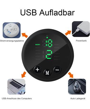 Tosucs EMS Abdominal Muscle Trainer - Electric Power ABS Stimulator with 12 Modes & USB Rechargeable | Ideal for Men & Women - Buy Online on GoSupps.com