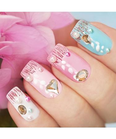 1 Box Nail Diamond Jewelry Heart Nail Charms Irregular Manicure Charms Nail Art Jewelry Diamond Nail Art Charms Diy Nail Tech Accessories Do It Yourself Rhinestones 3d Household As shown 2 - Buy Online on GoSupps.com