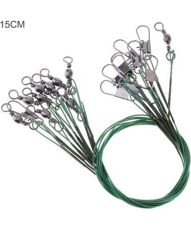 Origlam 20-Piece 15cm Fishing Wire Set | Stainless Steel Fishing Leader with Vertebrae & Push Buttons - International Shipping Available - Buy Online on GoSupps.com
