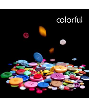 Greentime 1500 pcs Round Resin Buttons Mixed Color Assorted Sizes for Crafts Sewing DIY Manual Button Painting DIY Handmade Ornament Buttons  2 Holes and 4 Holes - Buy Online on GoSupps.com