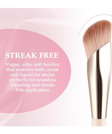 Gjinxi Angled Flat Concealer Brush Under Eye Concealer Brush Mini-sloped Concealer Brush Dense Synthetic Contour Brush Foundation Brush Face Brush Concealer Brushs Make Up Brushes - Buy Online on GoSupps.com