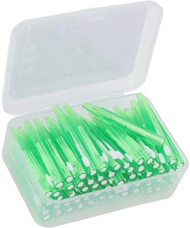 Interdental Cleaner - 60 Pieces Slim Brushes for Adults & Children | Orthodontic Care | Practical Green PP Handle - Buy Online on GoSupps.com