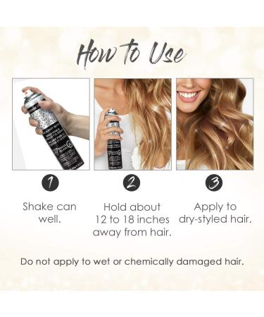 Jerome Russell Gold Glitter Color Spray 2.2 oz - Travel Size for Hair, Skin, Clothing - Shimmery Glow, Lightweight Formula - Buy Online on GoSupps.com
