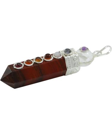 Harmonize Jasper Stone Pencil Pendant Wand 7 Chakra Balancing Therapy Reiki Healing Crystals Balancing - Buy Online on GoSupps.com