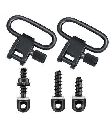 Anovo Two Point Traditional Sling Attachments Mounts with 3 Pieces Sling Swivel Studs 1.25 Inch