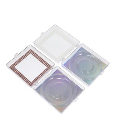 2pi ces Bo te De Rangement Pour Faux Avec Tray Bo te Rhinestone Et Couvercle Transparent Pour yelash Pratique Pour Voyage Et Bureau