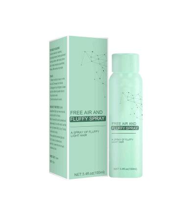 Fluffy Volumizing Hair Spray Magical Dry Hair Spray-Free Air and Fluffy Spray Quick Volume Hair Long Lasting Refreshing Spray For Volumizing Spray for Fine Thin Hair Green