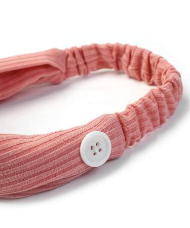 8Pcs Button Headbands for Nurses - Non Slip Elastic Hair Bands for Women - Boho Stretchy Turban Headwrap - Color 5 - Buy Online on GoSupps.com