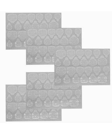 5 Sheets of Double Sided Nail Glue Stickers Transparent Nail Adhesive Pads Jelly Gel Adhesive Tabs nail glue fake nail tabs adhesive pads