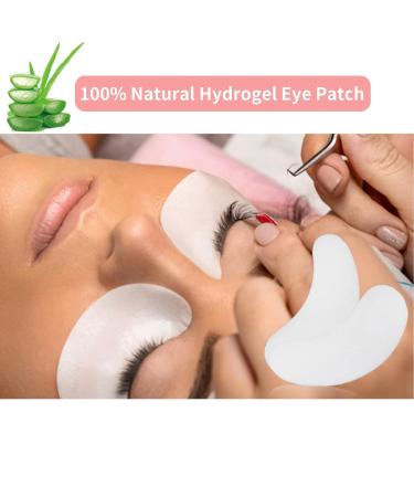 350 PCS Under Eye Gel Pads & Eyelash Extension Beauty Tools - 100% Natural Lint-Free Hydrogel Eye Patches & Mascara Brushes - Buy Online on GoSupps.com