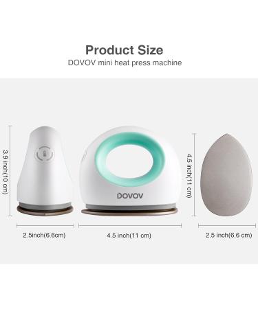 Dovov Mini Heat Press Machine for Small HTV Vinyl Projects - Green - Buy Online on GoSupps.com