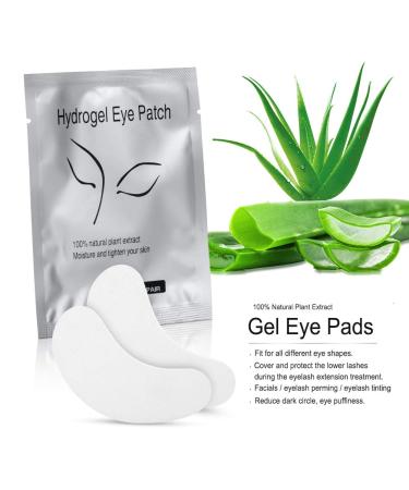 100 Pairs Under Eye Gel Patches for Eyelash Extensions - Lint Free Masks & Cosmetic Bag - Buy Online on GoSupps.com