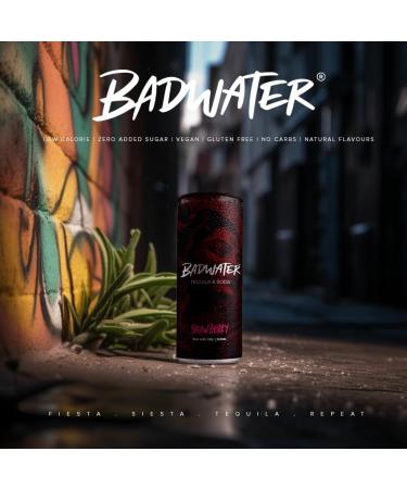 BadWater Tequila Soda (12 x 330ml) 4.5% ALC. VOL (Strawberry) - Buy Online on GoSupps.com