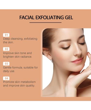 2Pcs Facial Exfoliating Gel Orange Enzyme Hydrating Facial Scrub Deep Cleansing Moisturizing Orange Peeling Gel Remove Blackheads Rejuvenating Skin Repair(60g) - Buy Online on GoSupps.com