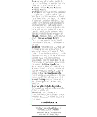 Similasan Complete Eye Relief 1 Count - Buy Online on GoSupps.com