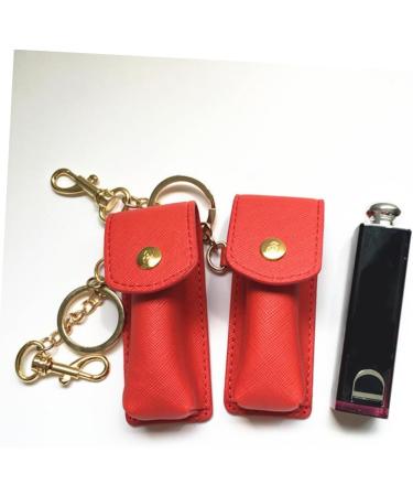 SHERCHPRY 4 Pcs Organizer Bag Set | Lip Balm Holder & Keychain Case | Compact Storage Solutions - Red - Buy Online on GoSupps.com