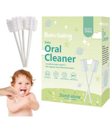 Zceplem Mouth Cleaner for Newborns | 30-Piece Gauze-Tongue Toothbrush - Travel & Home Use 3D Texture - Buy Online on GoSupps.com