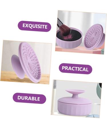 VOSAREA 4pcs Makeup Brush Cleaning Box - Silicone Brush Cleaner Mat for Easy Makeup Tool Care | Shop Internationally - Buy Online on GoSupps.com