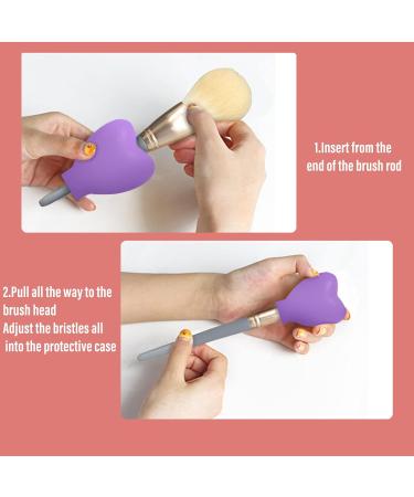 BOUTICOL Silicone Makeup Brush Organizer Cover Set - 15 Pack Reusable Case, Travel Storage, Eyeshadow Holder Guards - Red (3 Sizes) - Buy Online on GoSupps.com