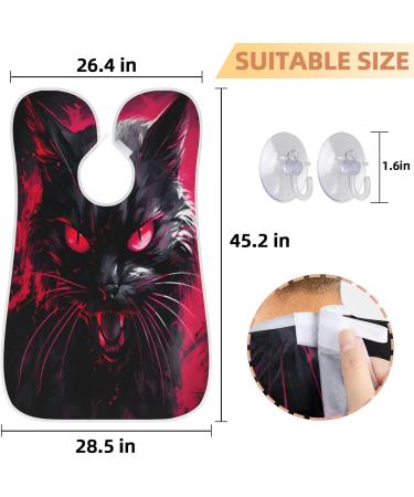 Fierce Cat Beard Bib Apron - Ultimate Beard Hair Catcher for Men | Perfect Father's Day Anniversary & Christmas Gift for Dad or Husband - Buy Online on GoSupps.com