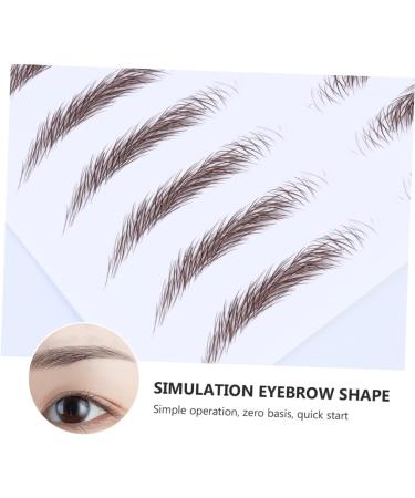 FOMIYES 8 Pcs Eyebrow Stickers Waterproof Stickers False Eyebrows Cosmetics 6d Hair-like Eyebrows Stickers - Buy Online on GoSupps.com