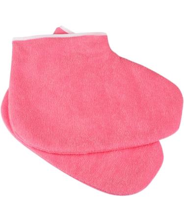 1 Pair lotion socks moisturizing heel socks paraffin wax bath foot mask wax bath liners paraffin Foot Protector hand mask glove paraffin foot wax spa gloves wax socks care bath mat medium Red - Buy Online on GoSupps.com
