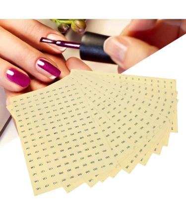 Waterproof Self-Adhesive Round Number Stickers (001-160) for Gel Polish Color Markings - International Shipping Available - Buy Online on GoSupps.com