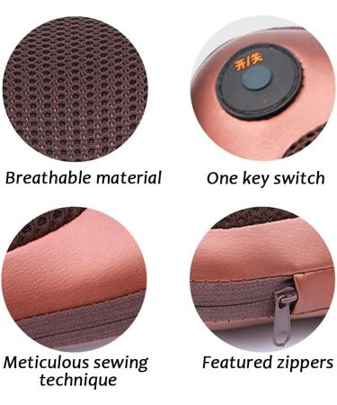 Electric Neck Massager Pillow - 3D Rotating Massage for Home Car & Work | International Shipping Available - Buy Online on GoSupps.com