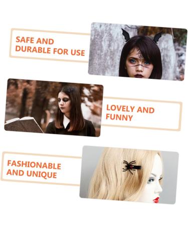 minkissy 12 Pairs Halloween Hair Clips Bat Hair Clip Halloween Hair Barrettes Spider Hair Clips for Girls Cosplay Hair Clips Halloween Cosplay Hairpins Gothic Hair Clip Devil Wig Miss Iron - Buy Online on GoSupps.com