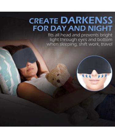 100% Handmade Cotton Eye Mask for Sleep - RelaxSleep | Light Blocking Blindfold for Home & Travel - Black - Buy Online on GoSupps.com