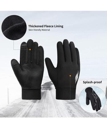 Children's Winter Bicycle Gloves - Warm Touchscreen Waterproof Windproof for Kids (Ages 4-12) - Anti-Slip Outdoor Sports Gloves for Girls - Black - Buy Online on GoSupps.com